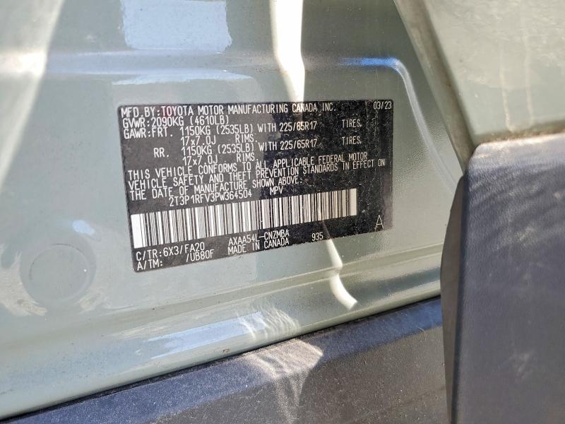 Продаж на аукціоні авто 2023 Toyota Rav4, vin: 2T3P1RFV3PW364504, номер лоту: 48965946