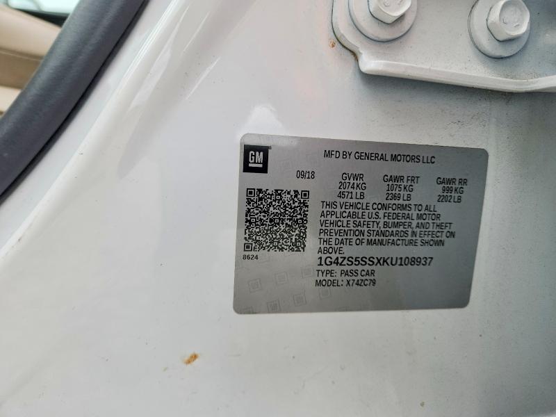 Продаж на аукціоні авто 2019 Buick Lacrosse, vin: 1G4ZS5SSXKU108937, номер лоту: 48673166