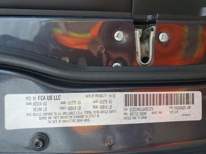 2016 Chrysler 300 მანქანა იყიდება აუქციონზე, vin: 2C3CCAAG1GH351273, აუქციონის ნომერი: 48631706