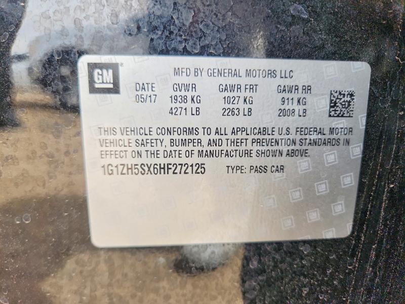 Продажа на аукционе авто 2017 Chevrolet Malibu, vin: 1G1ZH5SX6HF272125, номер лота: 49271166