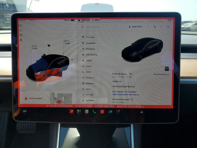 Aukcja sprzedaży 2018 Tesla Model 3, vin: 5YJ3E1EA0JF058294, numer aukcji: 51036986