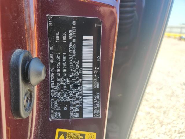 2018 Toyota Highlander მანქანა იყიდება აუქციონზე, vin: 5TDYZRFH9JS267176, აუქციონის ნომერი: 50454736