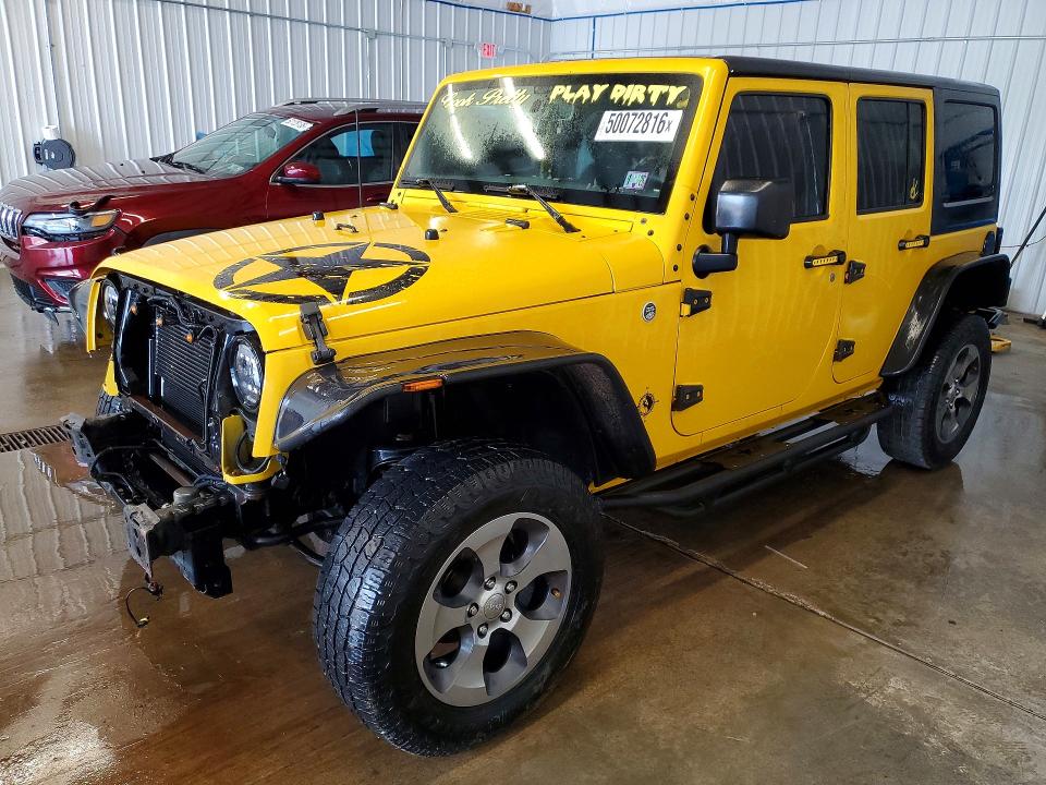 2015 Jeep Wrangler Unlimited მანქანა იყიდება აუქციონზე, vin: 1C4BJWDG3FL658841, აუქციონის ნომერი: 50072816