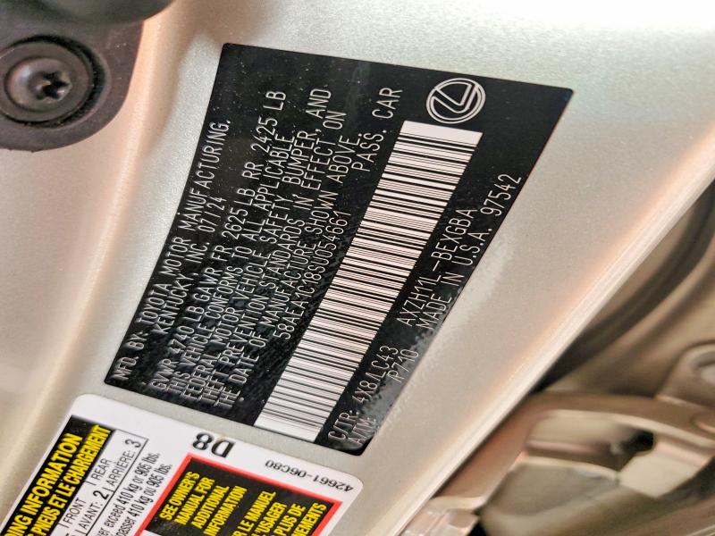 Aukcja sprzedaży 2025 Lexus Es 300h, vin: 58AEA1C18SU054661, numer aukcji: 48702756