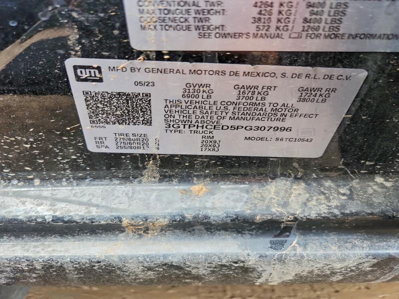 Продаж на аукціоні авто 2023 Gmc Sierra, vin: 3GTPHCED5PG307996, номер лоту: 49107236