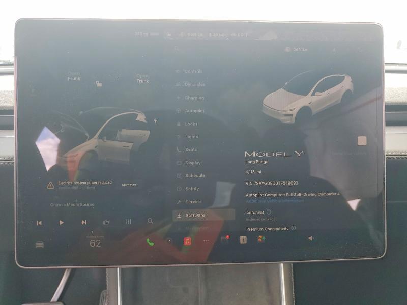 Продаж на аукціоні авто 2026 Tesla Model Y, vin: 7SAYGDED0TF549093, номер лоту: 49507086