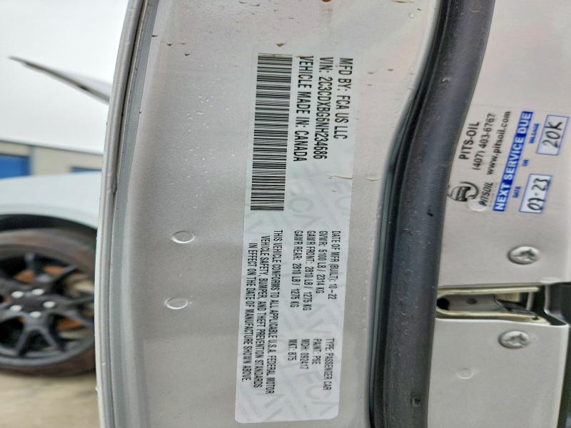 Продажа на аукционе авто 2022 Dodge Charger, vin: 2C3CDXBG6NH234686, номер лота: 50816286