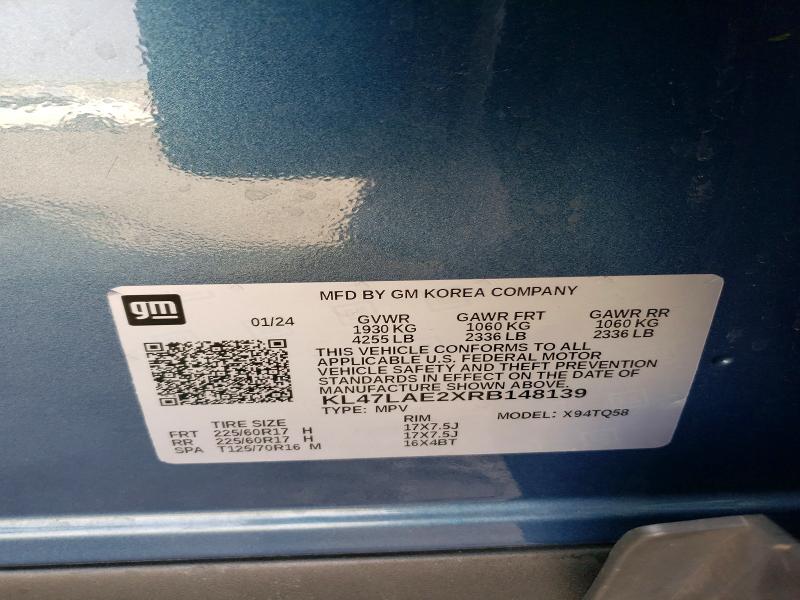 Aukcja sprzedaży 2024 Buick Envista, vin: KL47LAE2XRB148139, numer aukcji: 49994296