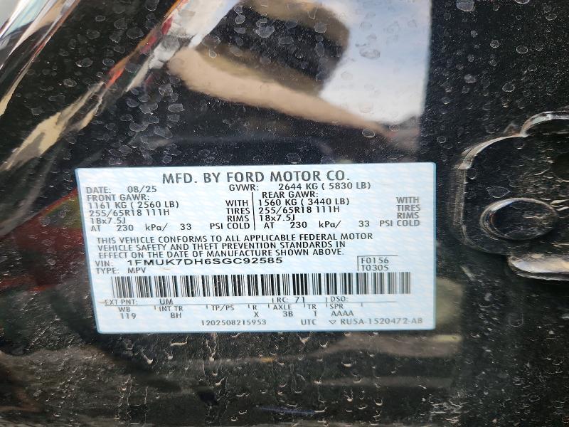 Продажа на аукционе авто 2025 Ford Explorer, vin: 1FMUK7DH6SGC92585, номер лота: 51012556