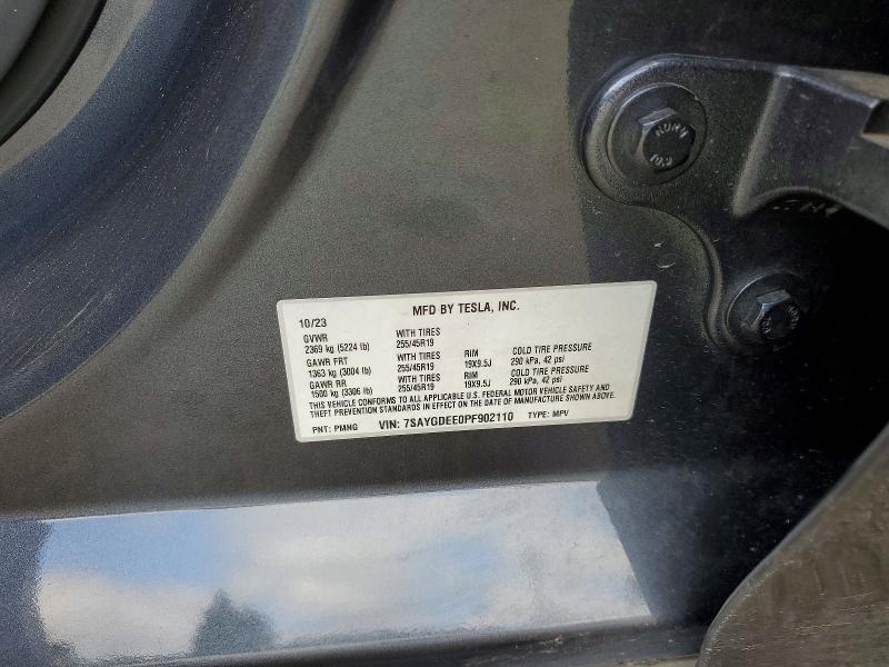 49752216 :رقم المزاد ، 7SAYGDEE0PF902110 vin ، 2023 Tesla Model Y مزاد بيع