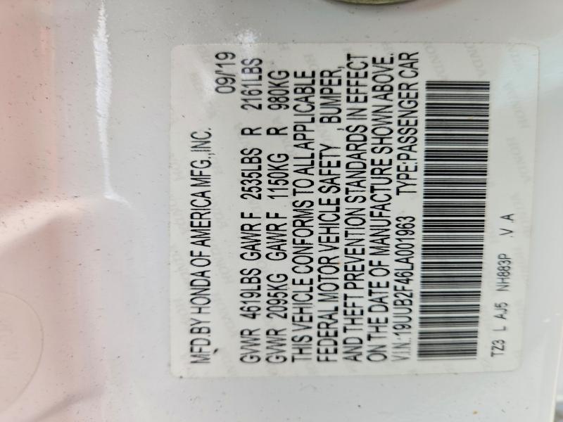 Aukcja sprzedaży 2020 Acura Tlx, vin: 19UUB2F46LA001963, numer aukcji: 51764406
