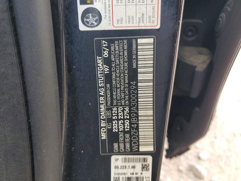 Продаж на аукціоні авто 2018 Mercedes-benz E, vin: WDDZF4JB9JA300294, номер лоту: 48712746
