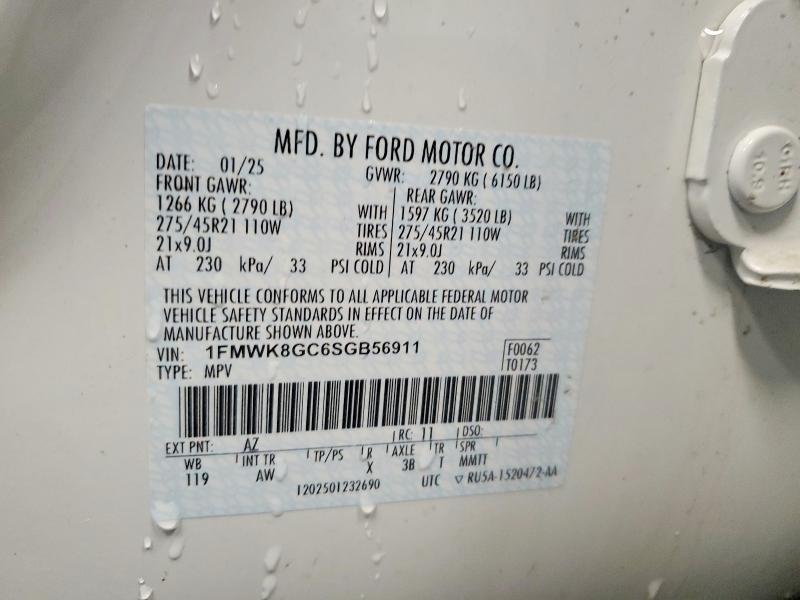 Продажа на аукционе авто 2025 Ford Explorer, vin: 1FMWK8GC6SGB56911, номер лота: 51362866
