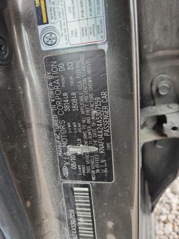 Aukcja sprzedaży 2010 Kia Forte, vin: KNAFU4A24A5307159, numer aukcji: 48695696