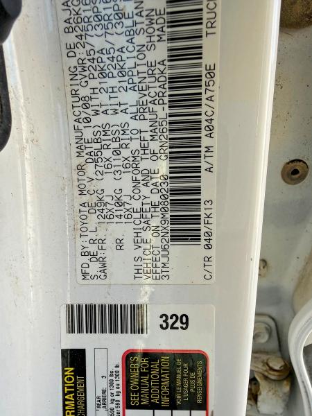 48542946 :رقم المزاد ، 3TMJU62NX9M080230 vin ، 2009 Toyota Tacoma مزاد بيع