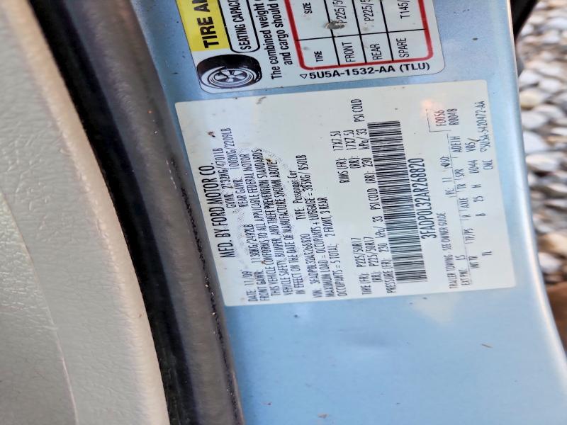 Aukcja sprzedaży 2010 Ford Fusion, vin: 3FADP0L32AR268820, numer aukcji: 48735326