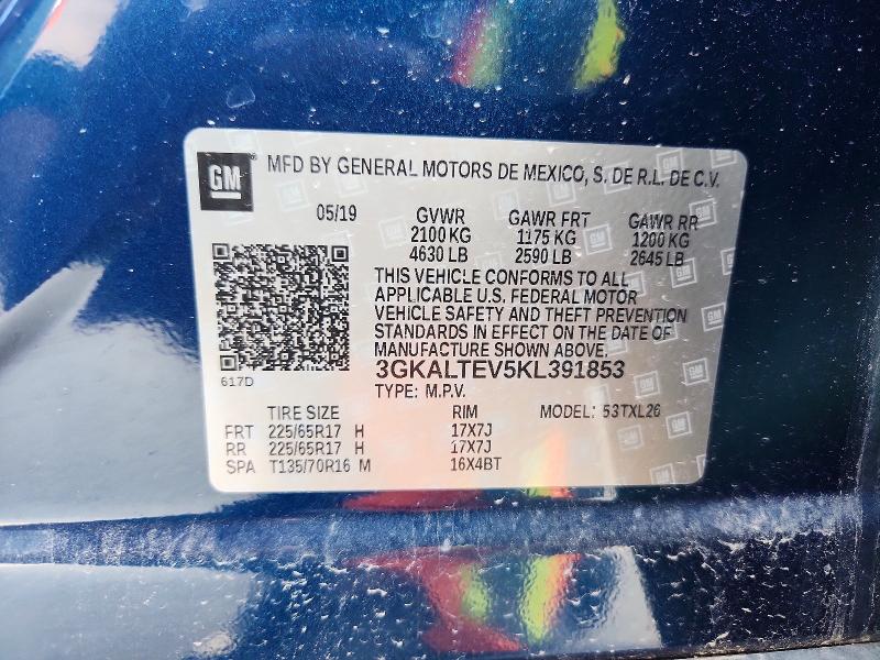 49246446 :رقم المزاد ، 3GKALTEV5KL391853 vin ، 2019 Gmc Terrain مزاد بيع
