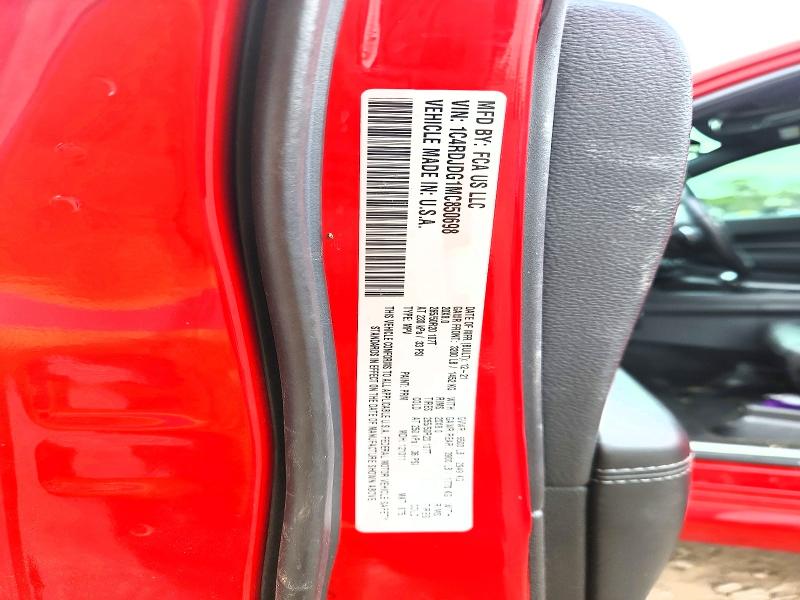 2021 Dodge Durango მანქანა იყიდება აუქციონზე, vin: 1C4RDJDG1MC850698, აუქციონის ნომერი: 51597326