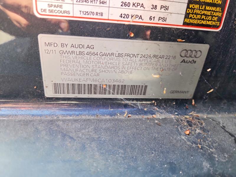 Продажа на аукционе авто 2012 Audi A3, vin: WAUKEAFM6CA103462, номер лота: 51901076