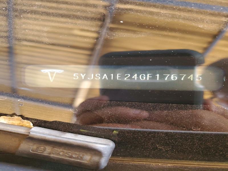 Продажа на аукционе авто 2016 Tesla Model S, vin: 5YJSA1E24GF176745, номер лота: 51590096