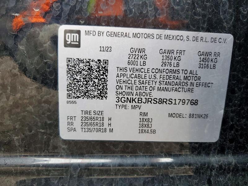 Продажа на аукционе авто 2024 Chevrolet Blazer, vin: 3GNKBJRS8RS179768, номер лота: 51953546