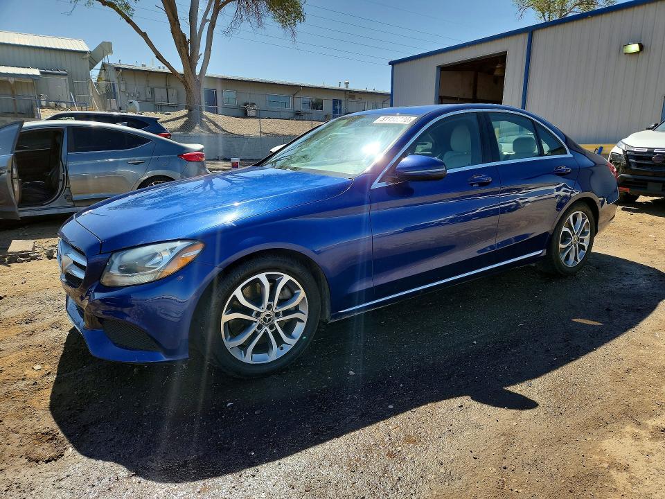 2018 Mercedes-benz C მანქანა იყიდება აუქციონზე, vin: 55SWF4JB6JU241062, აუქციონის ნომერი: 51156326