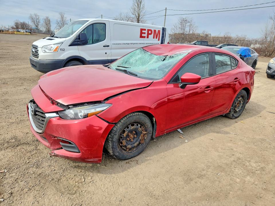 49372846 :رقم المزاد ، JM1BN1U72H1123408 vin ، 2017 Mazda 3 مزاد بيع