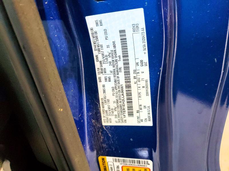 2020 Ford Ranger მანქანა იყიდება აუქციონზე, vin: 1FTER1EH2LLA06661, აუქციონის ნომერი: 48156536