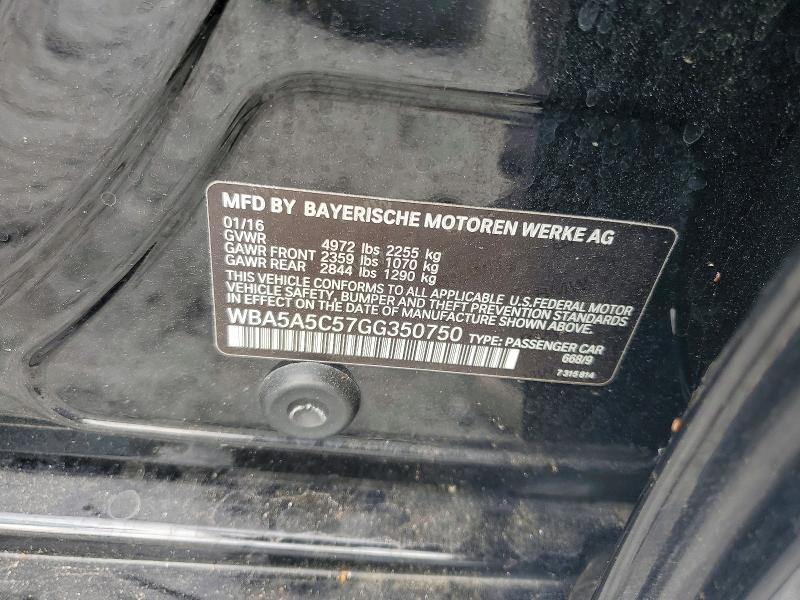 Продажа на аукционе авто 2016 Bmw 528, vin: WBA5A5C57GG350750, номер лота: 51760236