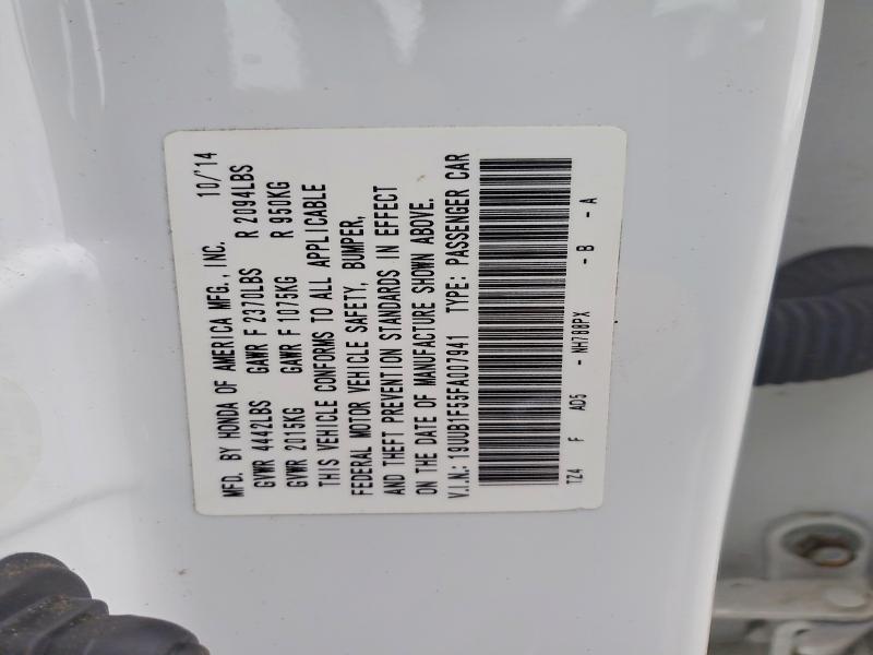 2015 Acura Tlx მანქანა იყიდება აუქციონზე, vin: 19UUB1F55FA007941, აუქციონის ნომერი: 50354046