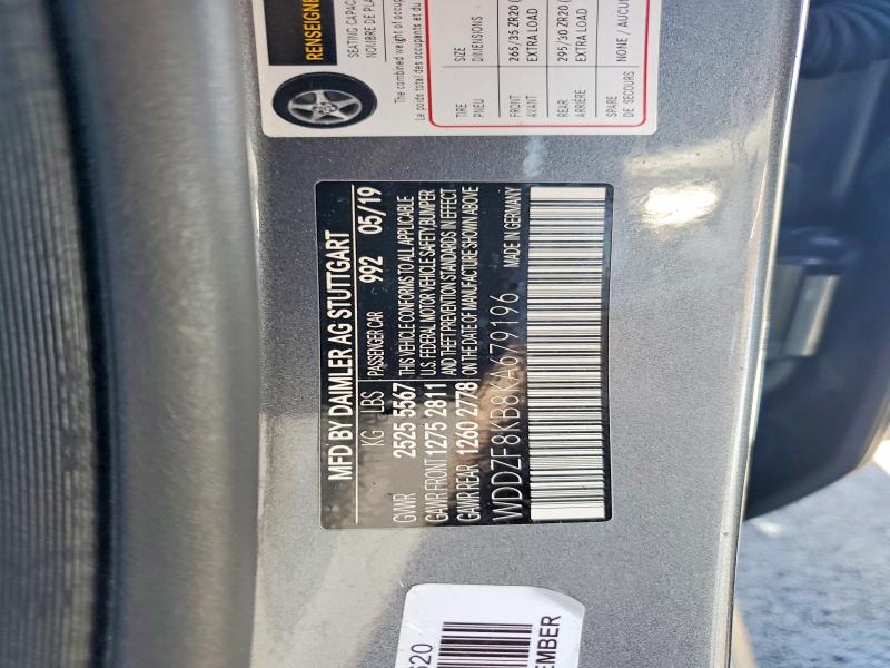 Продажа на аукционе авто 2019 Mercedes-benz E, vin: WDDZF8KB8KA679196, номер лота: 49637176