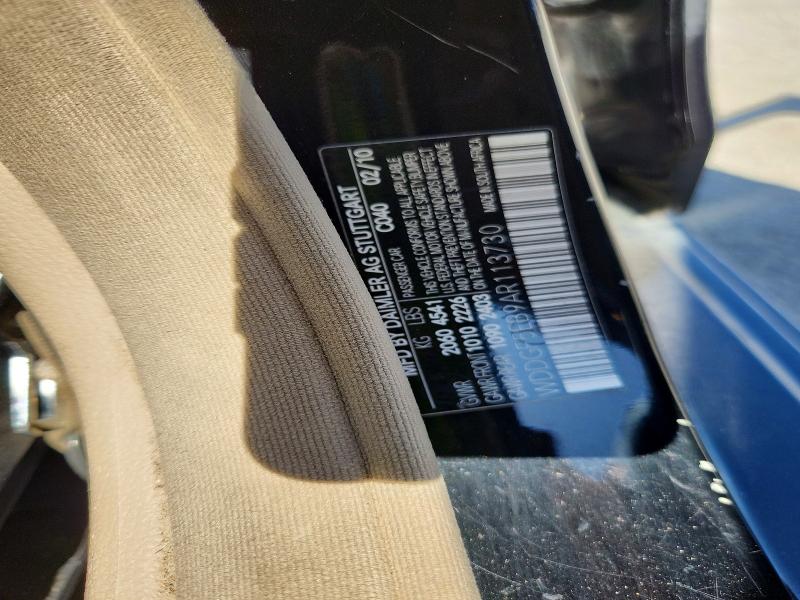 Aukcja sprzedaży 2010 Mercedes-benz C, vin: WDDGF5EB9AR113730, numer aukcji: 51878856