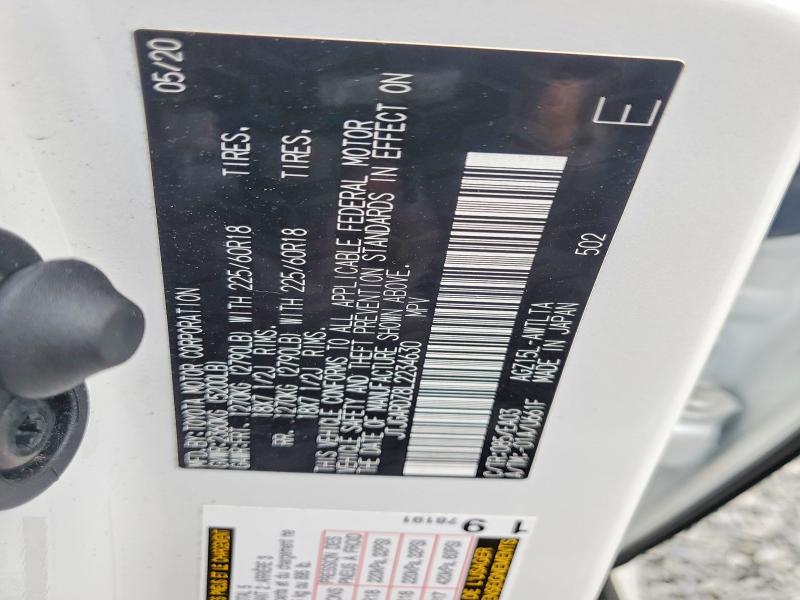 Aukcja sprzedaży 2020 Lexus Nx, vin: JTJGARDZ8L2234630, numer aukcji: 50820536
