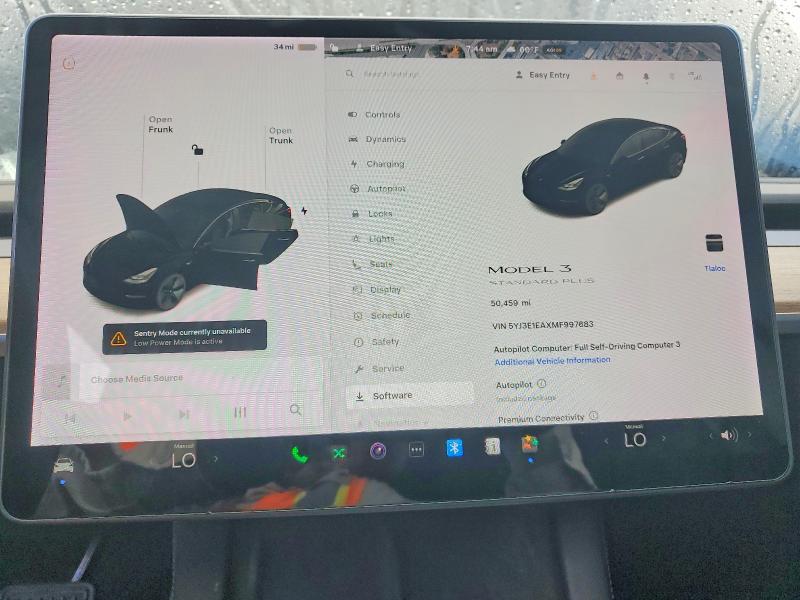 2021 Tesla Model 3 მანქანა იყიდება აუქციონზე, vin: 5YJ3E1EAXMF997683, აუქციონის ნომერი: 48288596