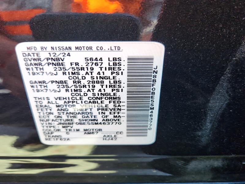 Продаж на аукціоні авто 2025 Nissan Ariya, vin: JN8BF0BE5SM463770, номер лоту: 51719066