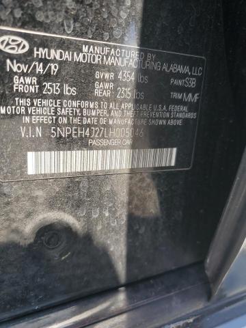 2020 Hyundai Sonata მანქანა იყიდება აუქციონზე, vin: 5NPEH4J27LH005046, აუქციონის ნომერი: 51461376