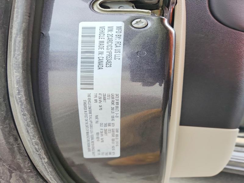 Продажа на аукционе авто 2023 Chrysler Voyager, vin: 2C4RC1CG1PR534623, номер лота: 50787466