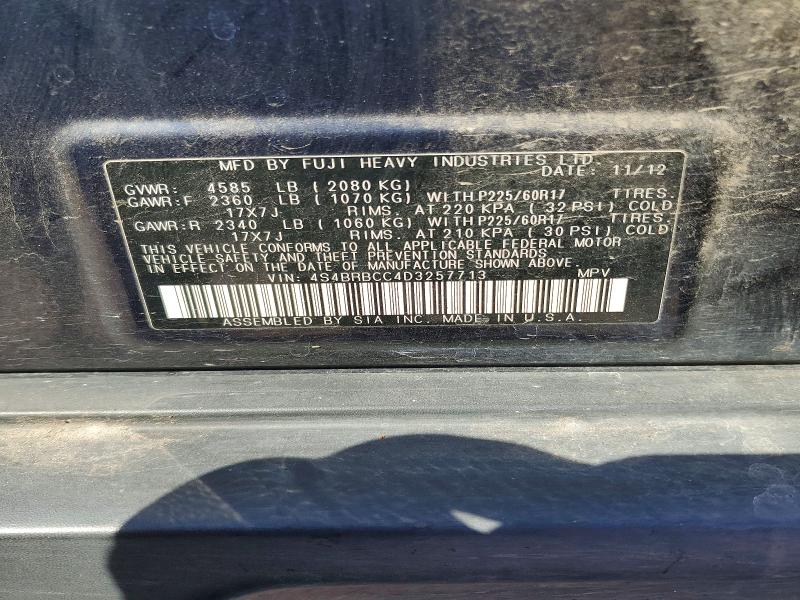 Продаж на аукціоні авто 2013 Subaru Outback, vin: 4S4BRBCC4D3257713, номер лоту: 49100596