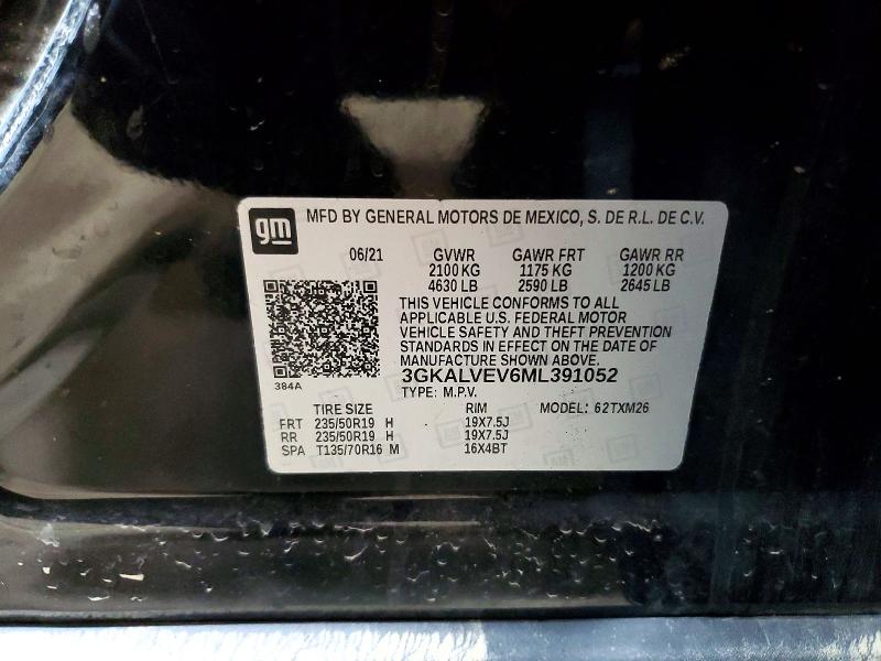 Aukcja sprzedaży 2021 Gmc Terrain, vin: 3GKALVEV6ML391052, numer aukcji: 48818576