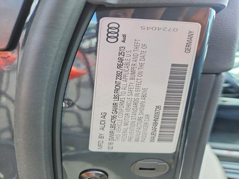 Aukcja sprzedaży 2017 Audi A4, vin: WAUENAF48HN009726, numer aukcji: 50016956