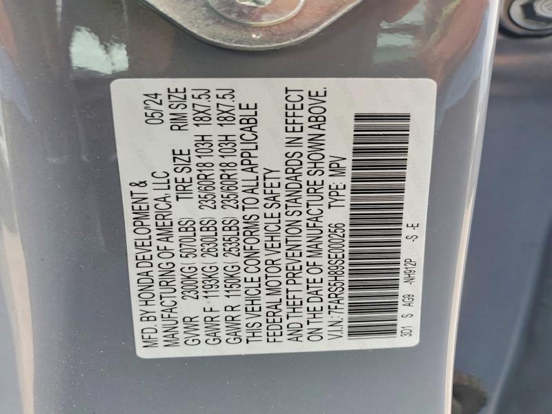 Продажа на аукционе авто 2025 Honda Cr-v, vin: 7FARS5H89SE000256, номер лота: 50624556
