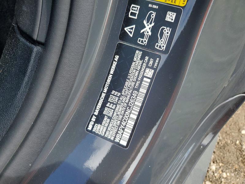 49081216 :رقم المزاد ، WBAFY4C00NCJ26349 vin ، 2022 Bmw M850xi مزاد بيع