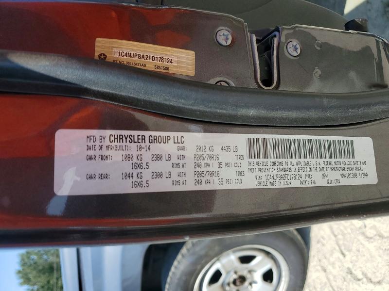 Продажа на аукционе авто 2015 Jeep Patriot, vin: 1C4NJPBA2FD178124, номер лота: 50959016