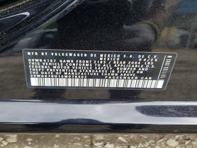 Продаж на аукціоні авто 2025 Volkswagen Jetta, vin: 3VWGX7BU1SM078402, номер лоту: 51036246