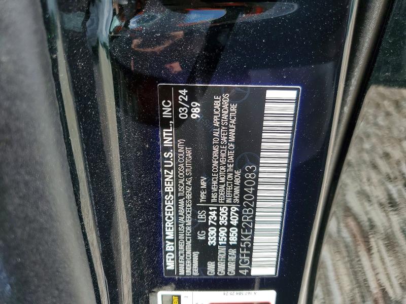 49476156 :رقم المزاد ، 4JGFF5KE2RB204083 vin ، 2024 Mercedes-benz Gls مزاد بيع