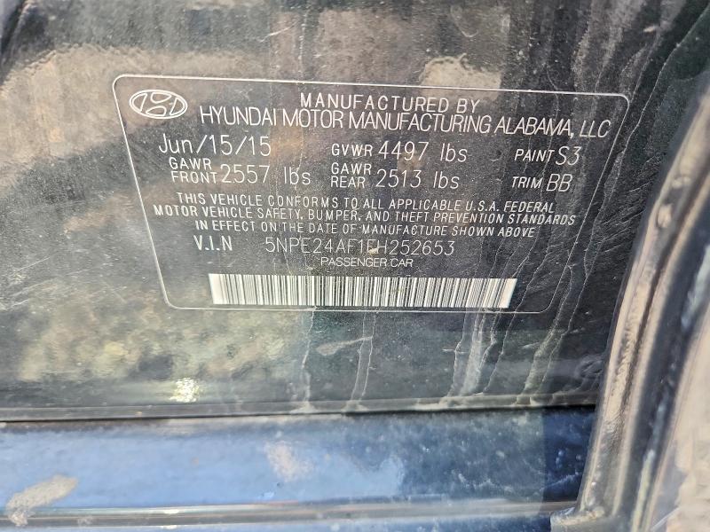 Продажа на аукционе авто 2015 Hyundai Sonata, vin: 5NPE24AF1FH252653, номер лота: 51083626