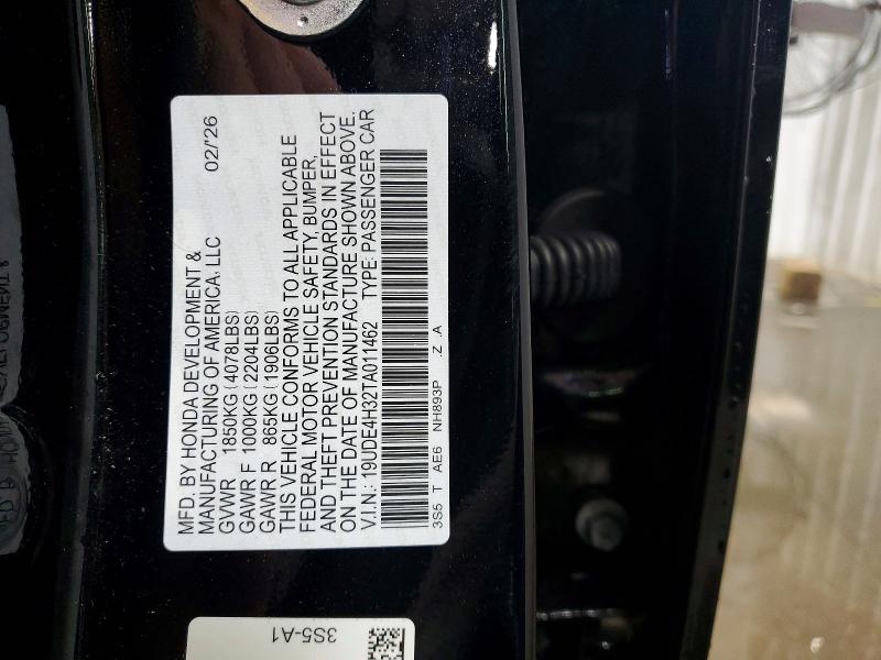 2026 Acura Integra მანქანა იყიდება აუქციონზე, vin: 19UDE4H32TA011462, აუქციონის ნომერი: 49449636
