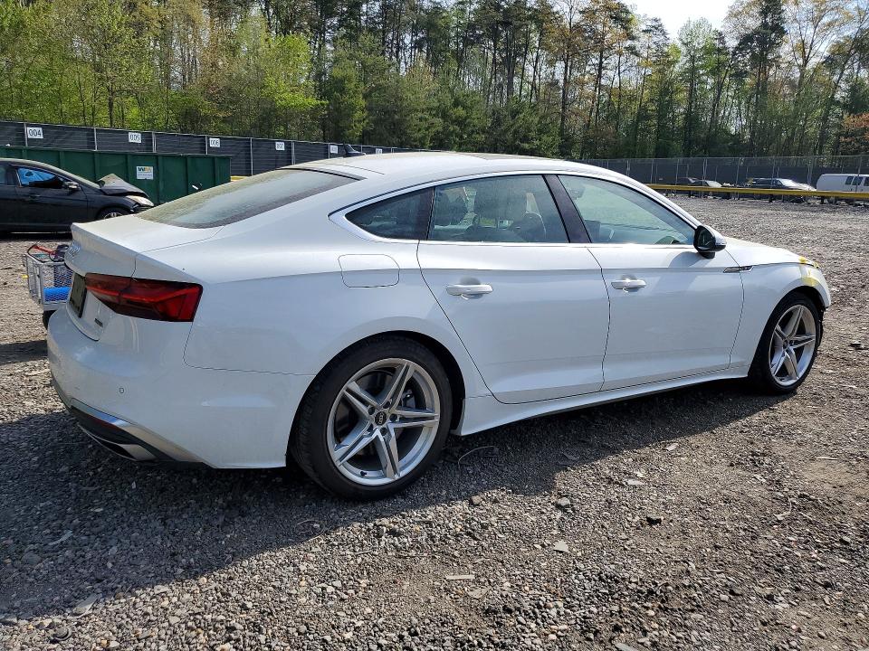 2021 Audi A5 მანქანა იყიდება აუქციონზე, vin: WAUDACF57MA030385, აუქციონის ნომერი: 49535856