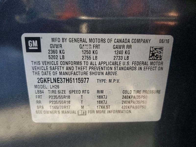 Продаж на аукціоні авто 2017 Gmc Terrain, vin: 2GKFLNE37H6115977, номер лоту: 48981436