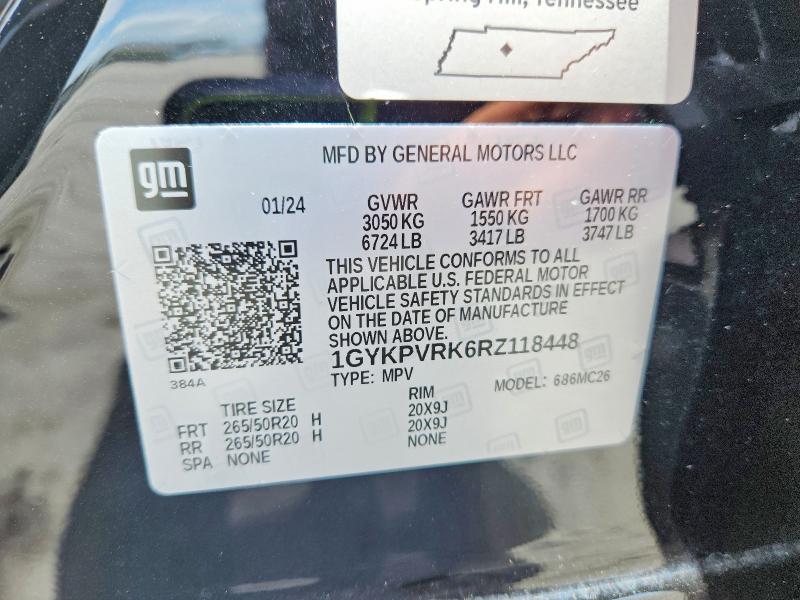 Aukcja sprzedaży 2024 Cadillac Lyriq, vin: 1GYKPVRK6RZ118448, numer aukcji: 51157566